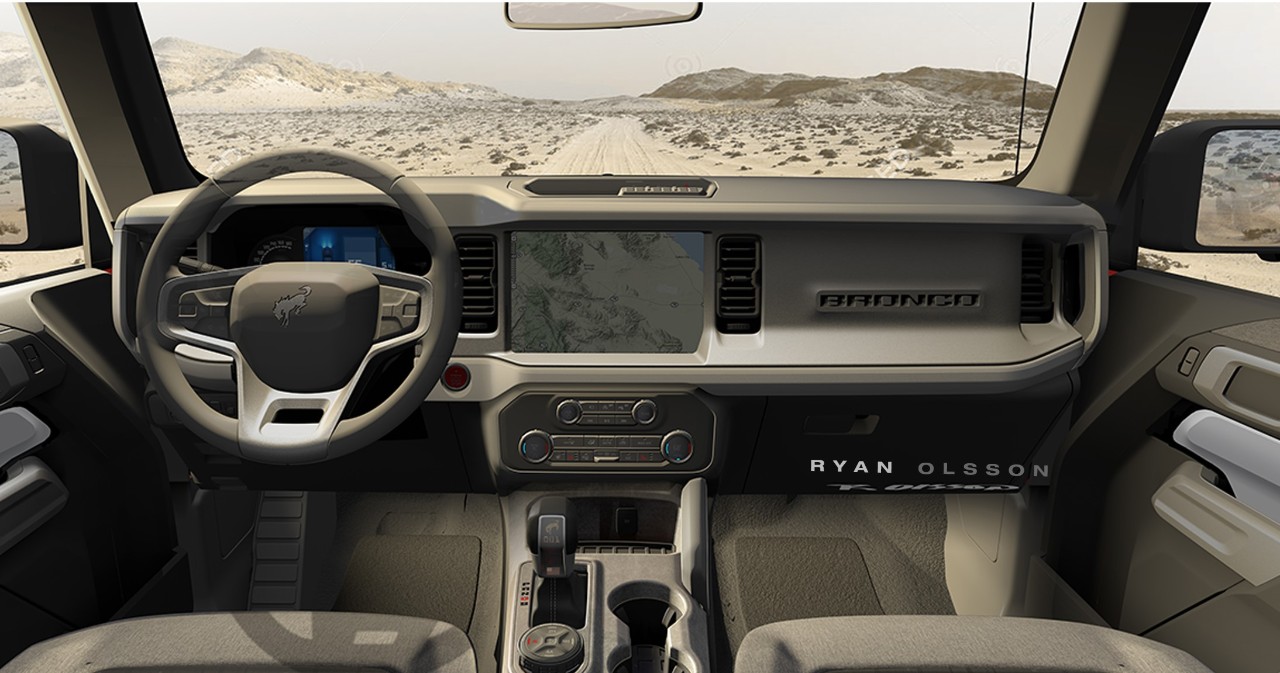 FordBronco Interior Sketch
