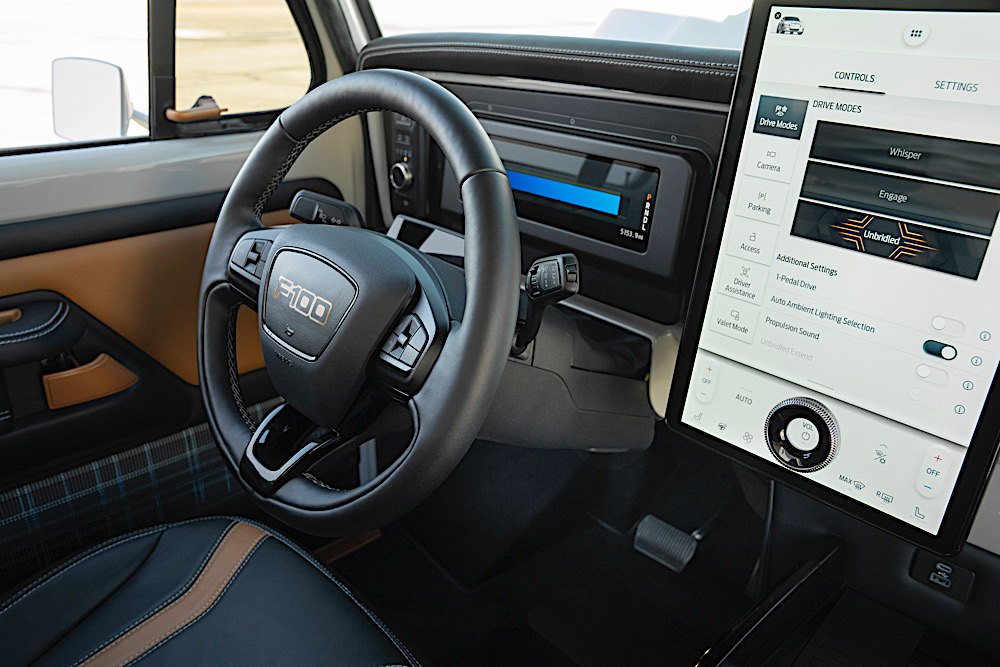 All electric Ford F 100 Eluminator concept truck 11