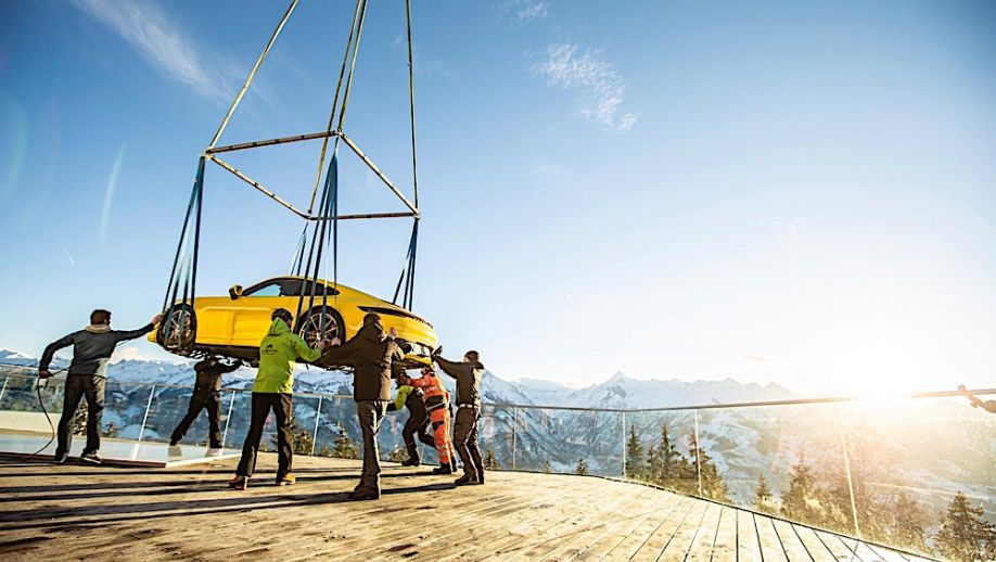 El nuevo 911 llegó volando a los Alpes