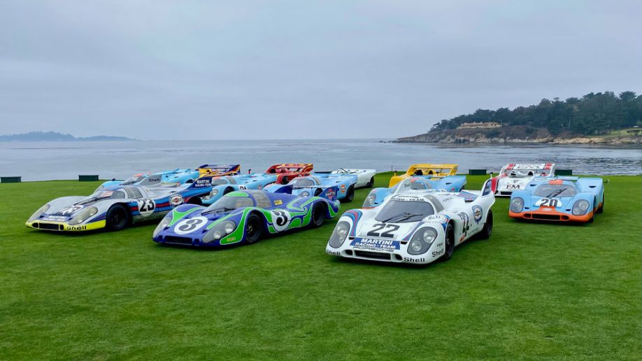 El Porsche 917 KH ganador de las 24 Horas de Le Mans de 1971 visita Pebble Beach