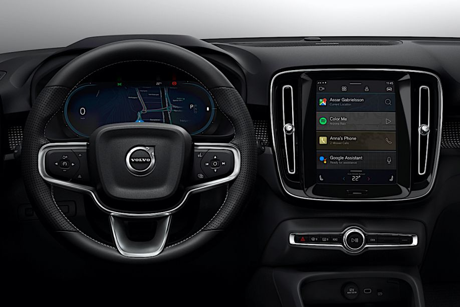El totalmente eléctrico Volvo XC40 presenta un nuevo sistema de infoentretenimiento