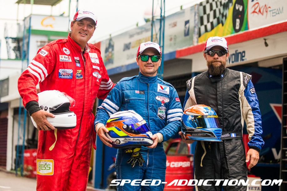 Tres ases del Botoneta Racing Team